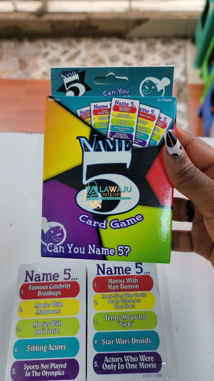 Name 5 Card game