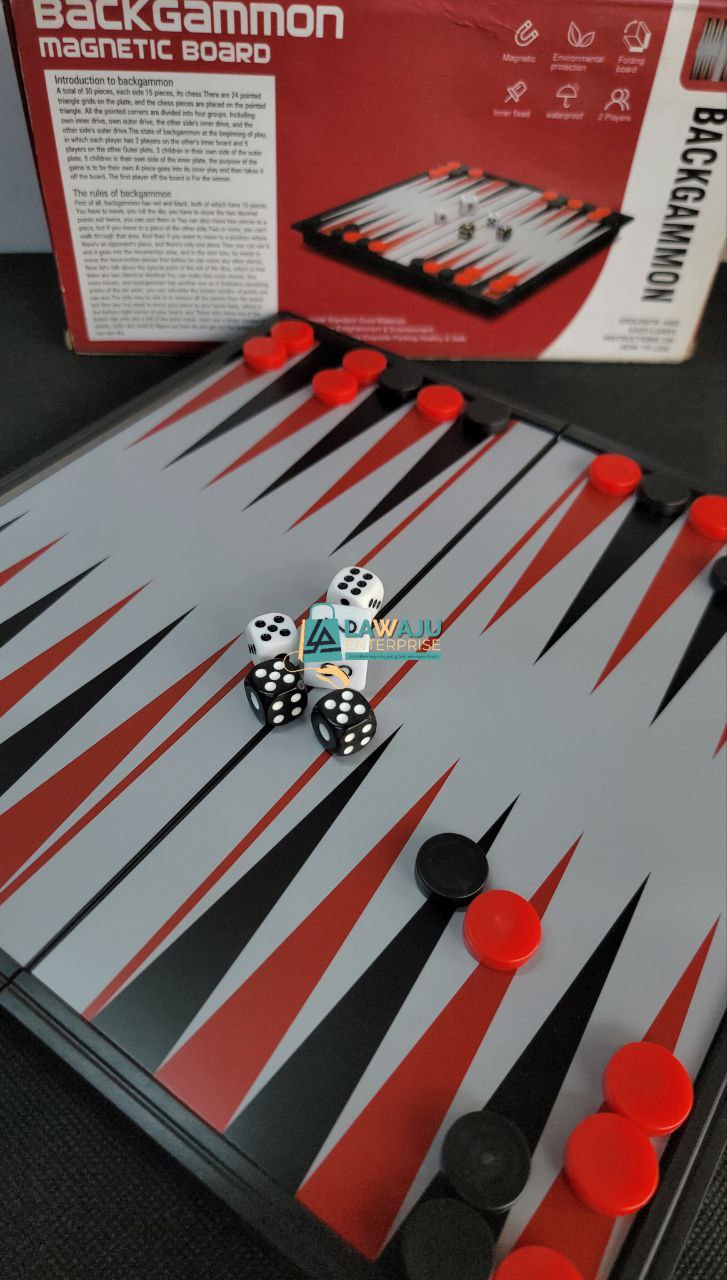 Backgammon magnetic board