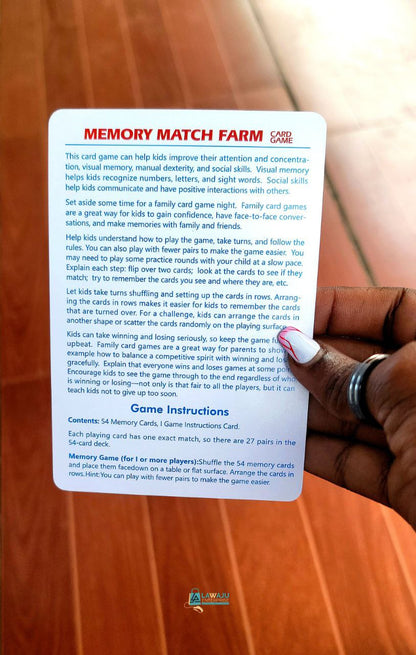 Memory Match Card Game