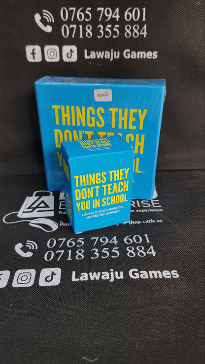 Things they don’t teach you in school