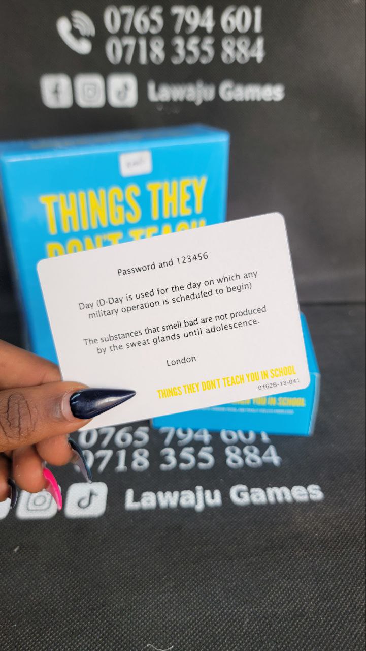 Things they don’t teach you in school