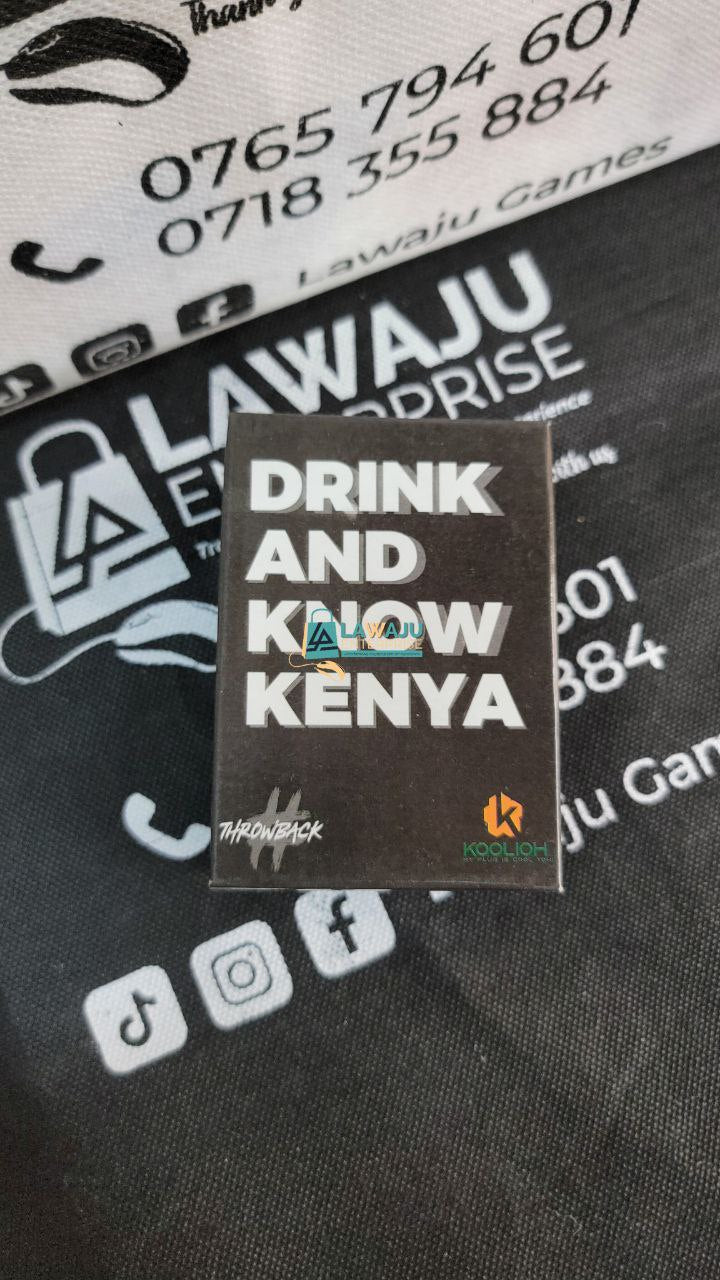 Drink And Know Kenya [Throwback extension pack] Card Game
