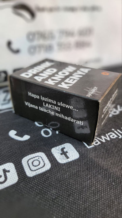 Drink And Know Kenya [Throwback extension pack] Card Game