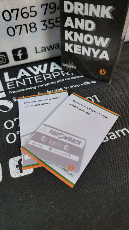 Drink And Know Kenya [Throwback extension pack] Card Game