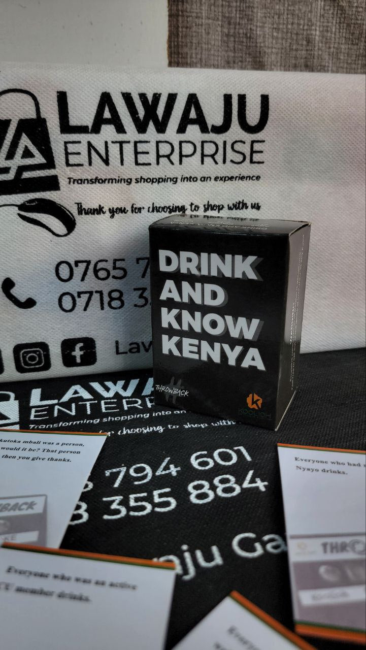 Drink And Know Kenya [Throwback extension pack] Card Game
