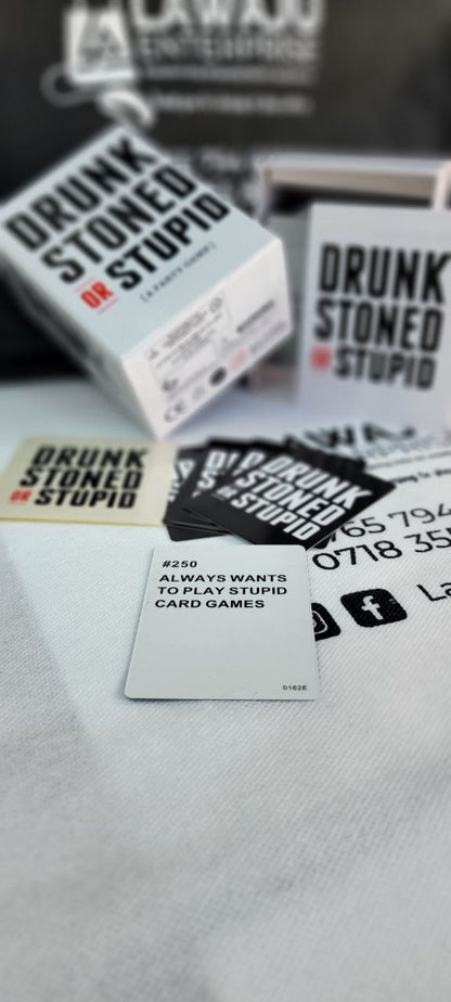 Drunk, Stoned or Stupid card game