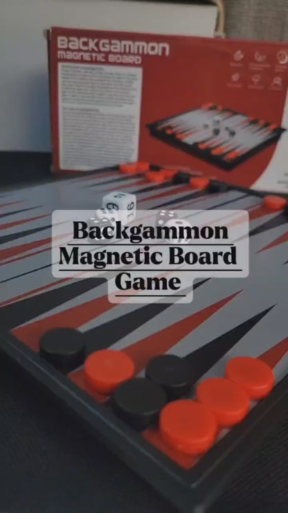 Backgammon magnetic board