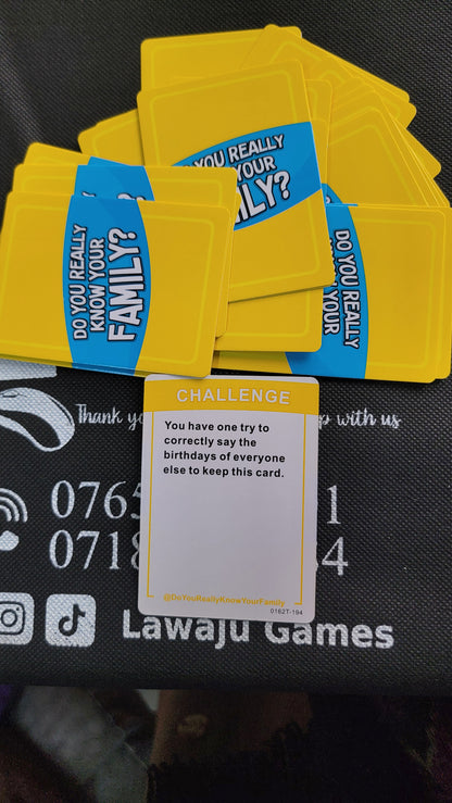 Do You Really Know Your Family Card Game