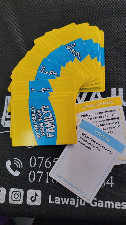 Do You Really Know Your Family Card Game