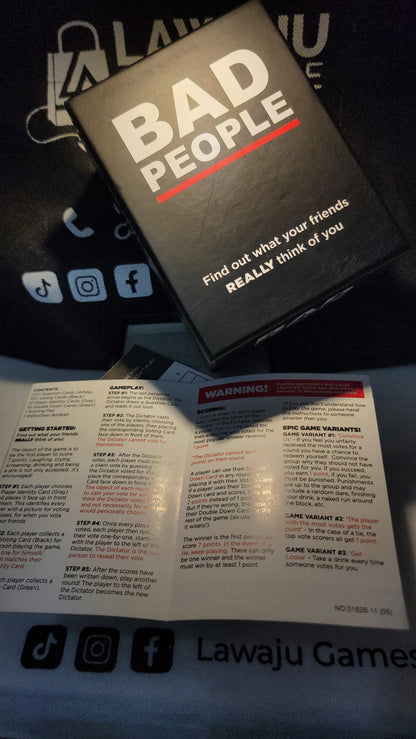Bad People Card Game