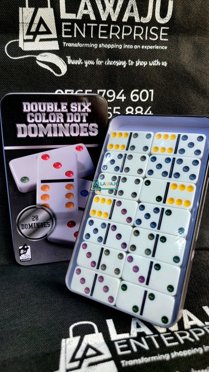 Double Six Color Dot Dominoes