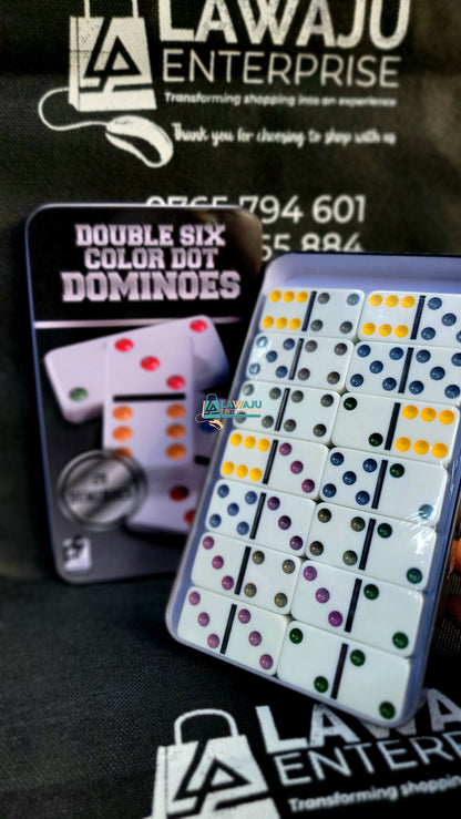Double Six Color Dot Dominoes